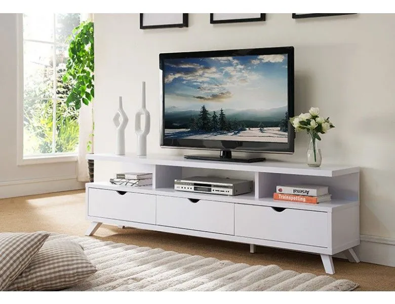 Small Entertainment Unit with Open Shelves